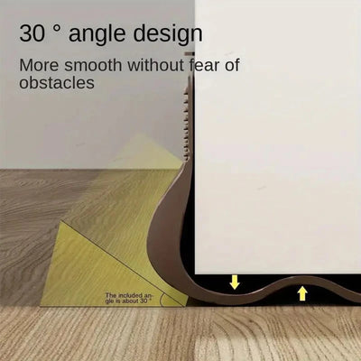 Flexible Door Bottom Sealing Strip Door Gap Soundproofing Wind and Dust Proof Weather Strip Under Door Draft Stopper Tape - Smarsty