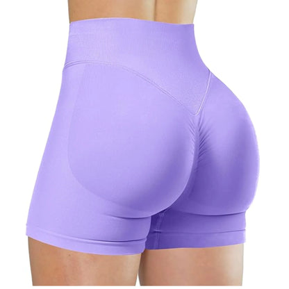 Summer High Waisted Yoga Shorts Fashionable and Sexy Running Fitness Pants Solid Color Yoga Leggings Customizable labels - Smarsty