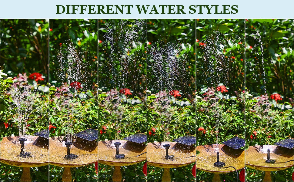 Solar Fountain Pump Kit for Low Noise Outdoor Decor - Smarsty