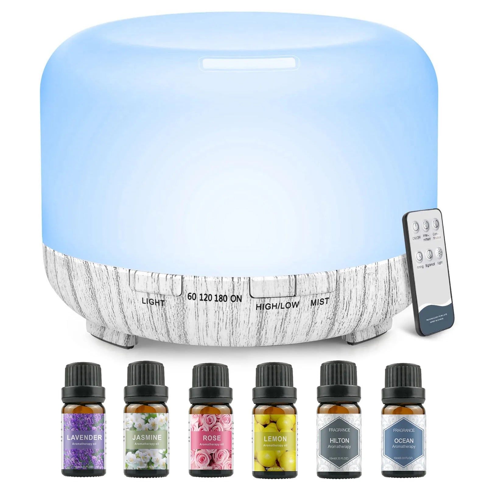 500ML Aroma Diffuser with Remote Control for Home - Smarsty