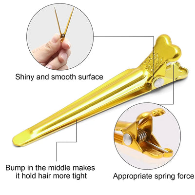 50 Pcs Heat Resistant Hairdressing Clips for Styling - Smarsty