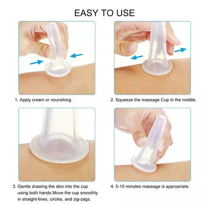 Silicone Vacuum Cupping Massage Jars for Anti Cellulite - Smarsty