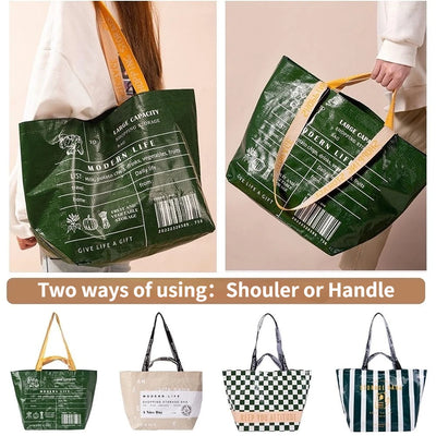 Waterproof Large Capacity Grocery Shopping Bag One Shoulder - Smarsty