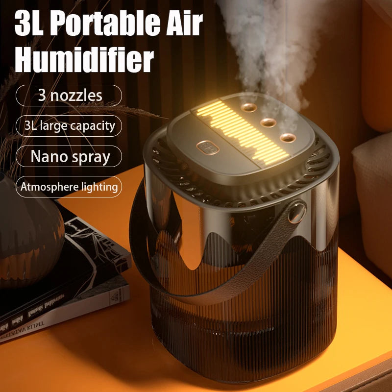 3L Air Humidifier with Cool Mist and Aromatherapy - Smarsty