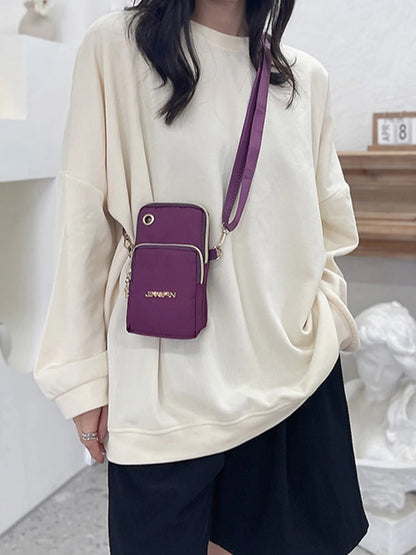 Womens Crossbody Phone Bag Mini Bag With Zipper Everyday Use - Smarsty