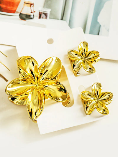 Hawaiian Flower Hair Claw Clips For Thin Hair Lightweight - Smarsty
