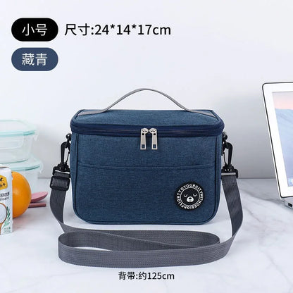 Insulated Portable Waterproof Lunch Bag With Shoulder Strap - Smarsty
