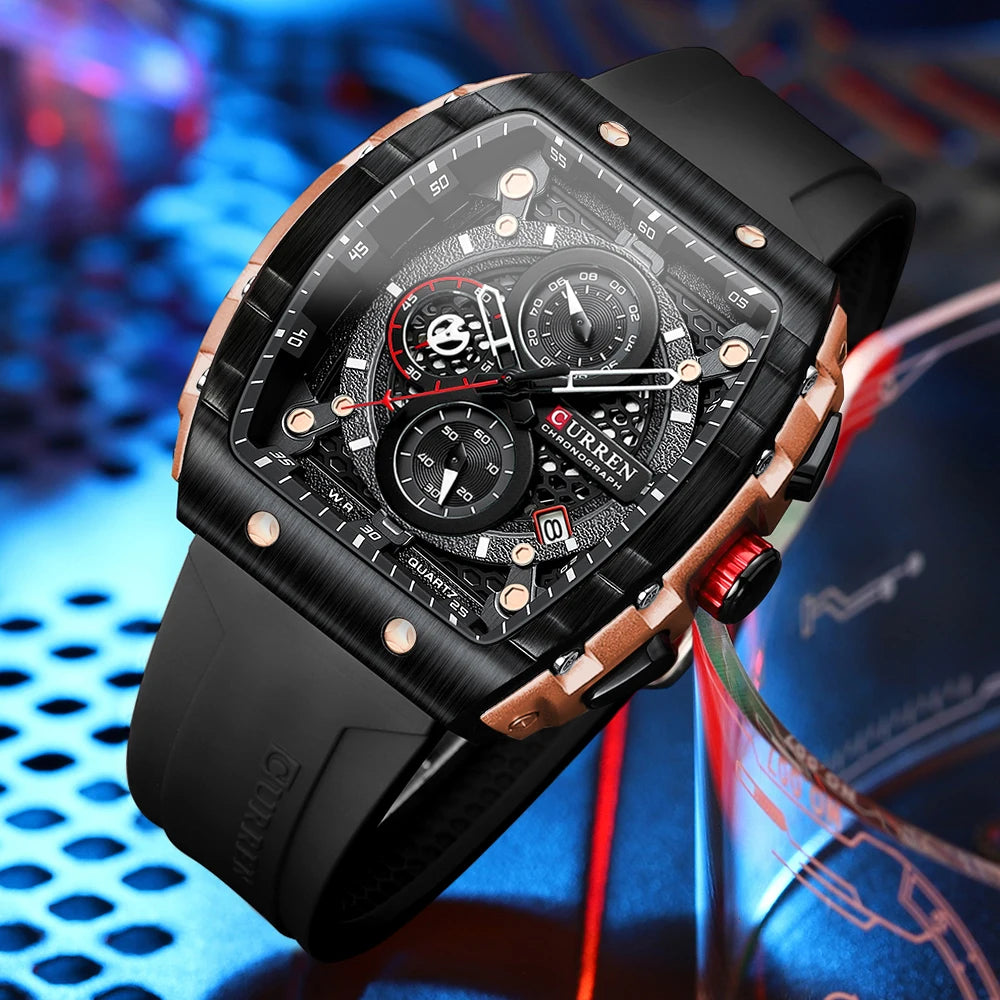 Curren Sports Large Dial Casual Quartz Watch - Smarsty