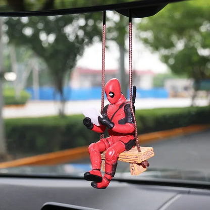 Deadpool Car Pendant Rearview Mirror Charm Interior Decor - Smarsty