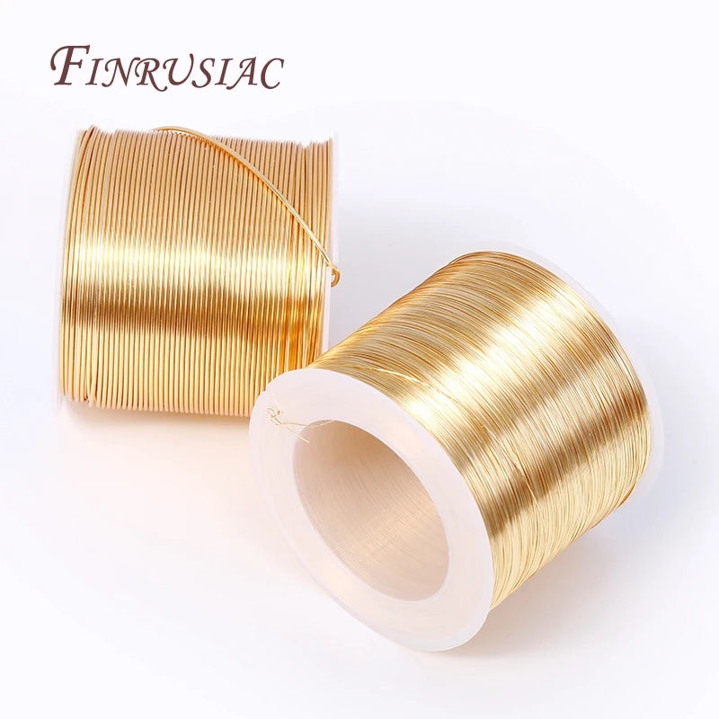 5M 18K Gold Plated Copper Wire For Handmade Jewelry Making - Smarsty