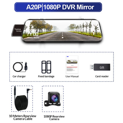 Dual 1080P Car DVR Touch Screen Rearview Night Vision - Smarsty