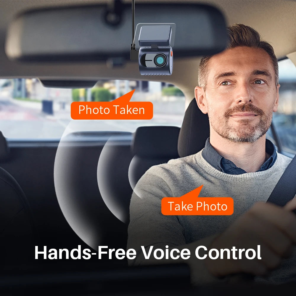 2K Tiny Car DashCam With WiFi App And Voice Control - Smarsty