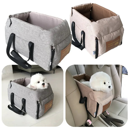 Portable Dog Car Seat Bed for Safe Travel - Smarsty