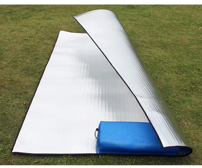 Camping Mat Foam Foil Blanket Aluminum Insulation Foam Foil Mat Sleeping Pad Thermal Outdoor Tent Footprint Reflecting Heat by Smarsty