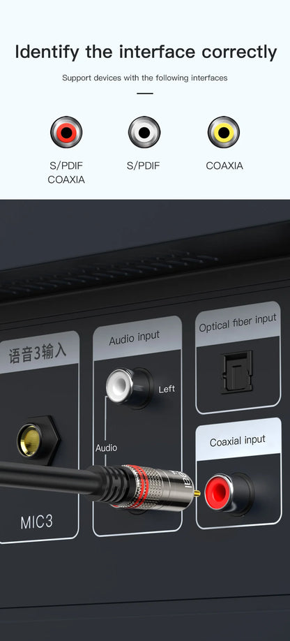 Choseal Coaxial Digital Audio Cable for HiFi Home Theater - Smarsty