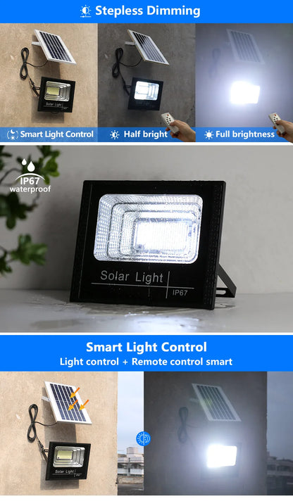 Powerful Waterproof LED Solar Lights With Remote Control - Smarsty