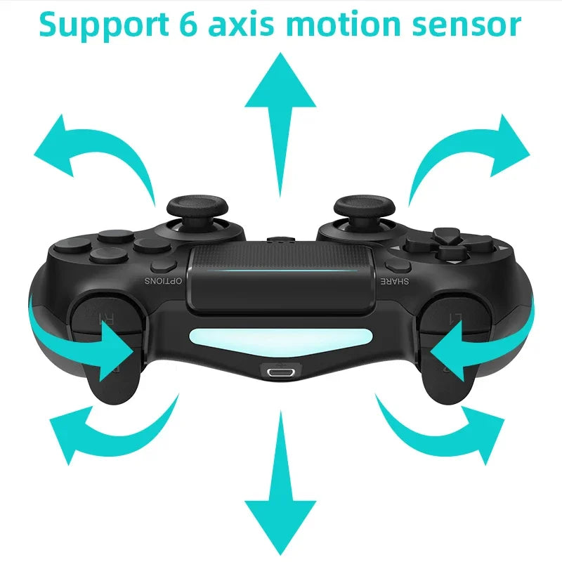 Wireless Bluetooth Game Controller for PS4 with Dual Vibration - Smarsty