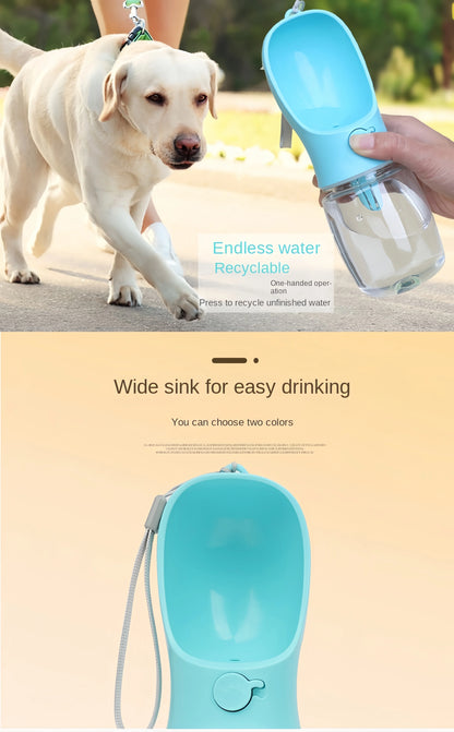 Portable Dog and Cat Water Bottle with Food Storage - Smarsty