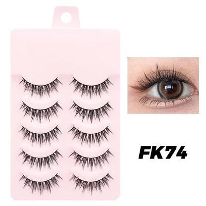DINGSEN 5 Pairs Soft Natural Long False Eyelashes - Smarsty
