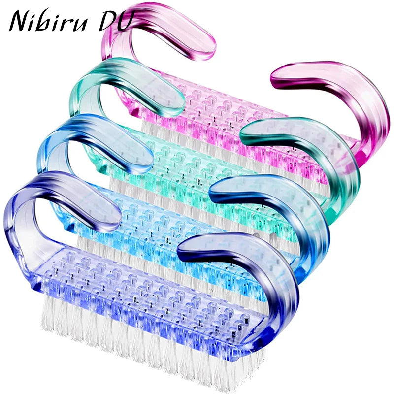 Plastic Nail Brushes Set for Effective Nail Cleaning - Smarsty