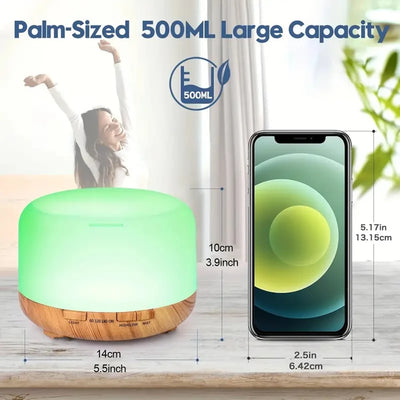 USB Aroma Diffuser with Remote Control and Colorful Lights - Smarsty