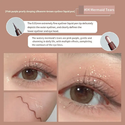 Double Head Eyeliner Pen with Fine Tip Waterproof - Smarsty