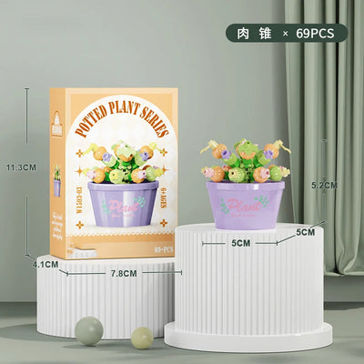 Bouquet Flower Mini Diy Building Block Toys for Children Bricks Blocks for Adults Constructor Micro Bricks Construction Set Gift by Smarsty