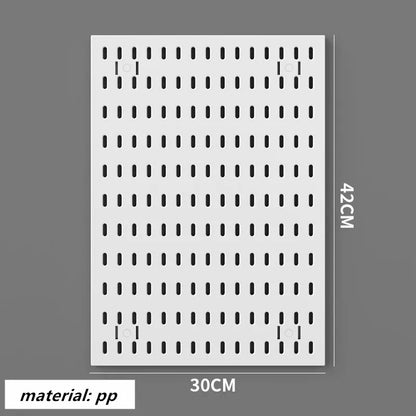 Punch-free Hole Board Vertical Desktop Wall Hanging Office Desk Storage Shelf Reading Room Desktop kitchen Bathroom Storage Rack by Smarsty