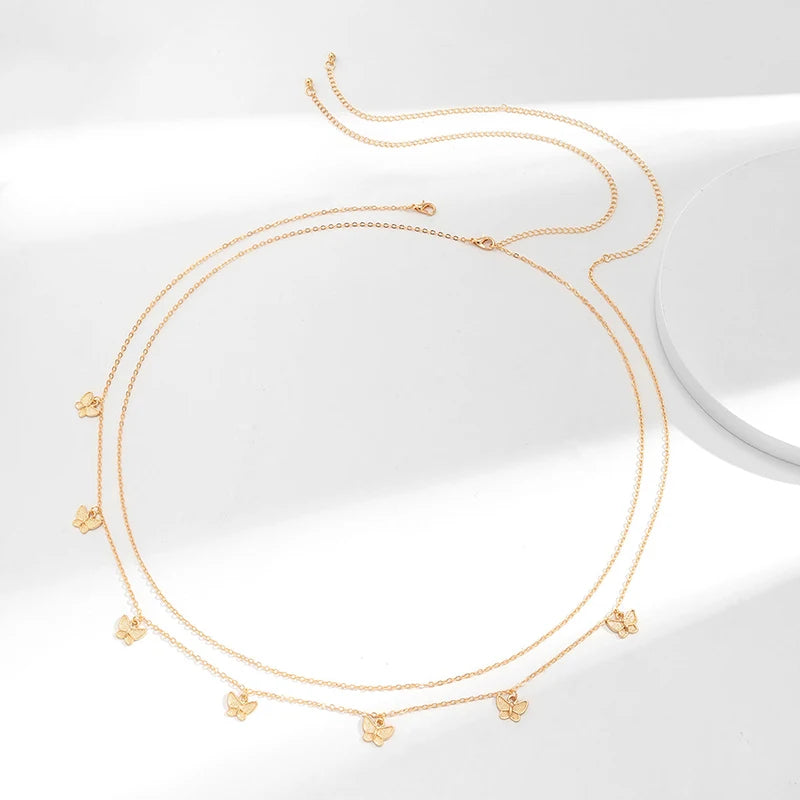Charming Butterfly Stainless Steel Women's Belly Chain - Smarsty