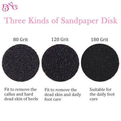 Replaceable Sandpaper Pedicure Discs for Smooth Feet - Smarsty
