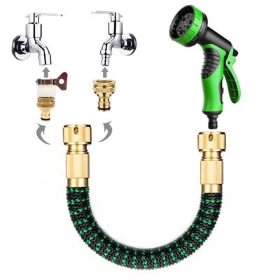 1Pcs 50FT/75FT/100FT Garden Telescopic Hose Expandable Multifunctional Water Gun High-Pressure Watering Gardening Tools - Smarsty