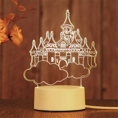Creative LED Acrylic Night Light for Bedroom Decor - Smarsty