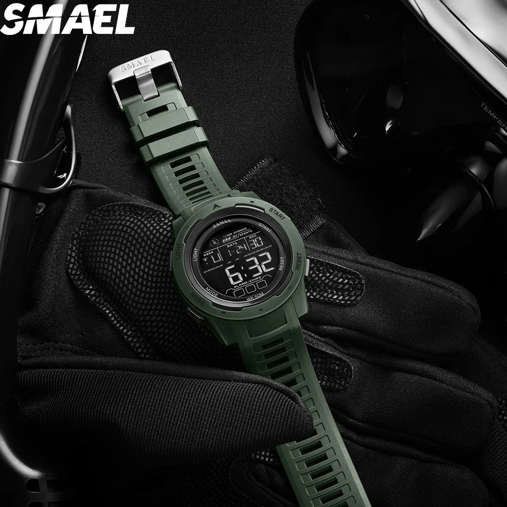 SMAEL 8105 Men’s Digital Sports Watch Waterproof LED Display - Smarsty