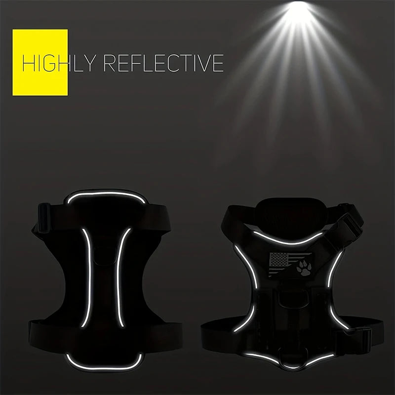 Reflective Service Dog Harness with Adjustable Soft Design - Smarsty