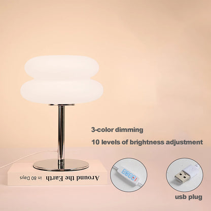 Creamy Tri Color Dimming Table Lamp with USB Plug - Smarsty