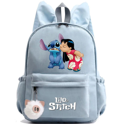 HOT Disney Lilo Stitch Backpack for Girl Boy Student Teenager Children Rucksack Women Casual School Bags Kids Birthday Gift Toy - Smarsty