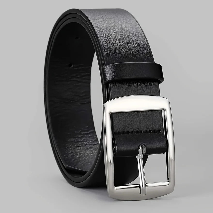 Luxury PU Leather Belt for Men Metal Buckle - Smarsty