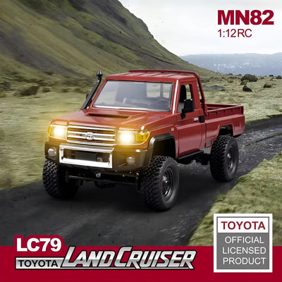 MN82 4WD RC Off-road Vehicle 1/12 LC79 Pickup Climbing Car with LED Lights Full Size Simulation RC Climbing Car Boy Toy Car - Smarsty