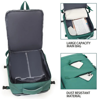 Couples Leisure Lightweight Backpack Travel Backpack Female New Backpack Student Schoolbag Large Capacity Travel Commuter Luggag - Smarsty