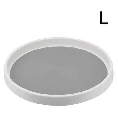 Round Shelf Pantry Cabinet Turntable Condiment Storage Rack Spice Rack Kitchen Storage Tray Rotating Organizer 2 Tier