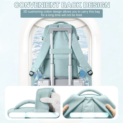 Women Men Hand Luggage Backpack Business College Laptop Travel Backpack Waterproof Carry on mochila viaje cabina avion 40x20x25 - Smarsty