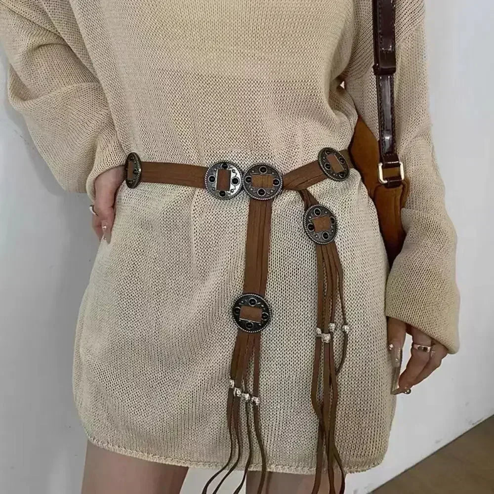 Bohemian Butterfly Tassel Waist Chain Adjustable Belt - Smarsty