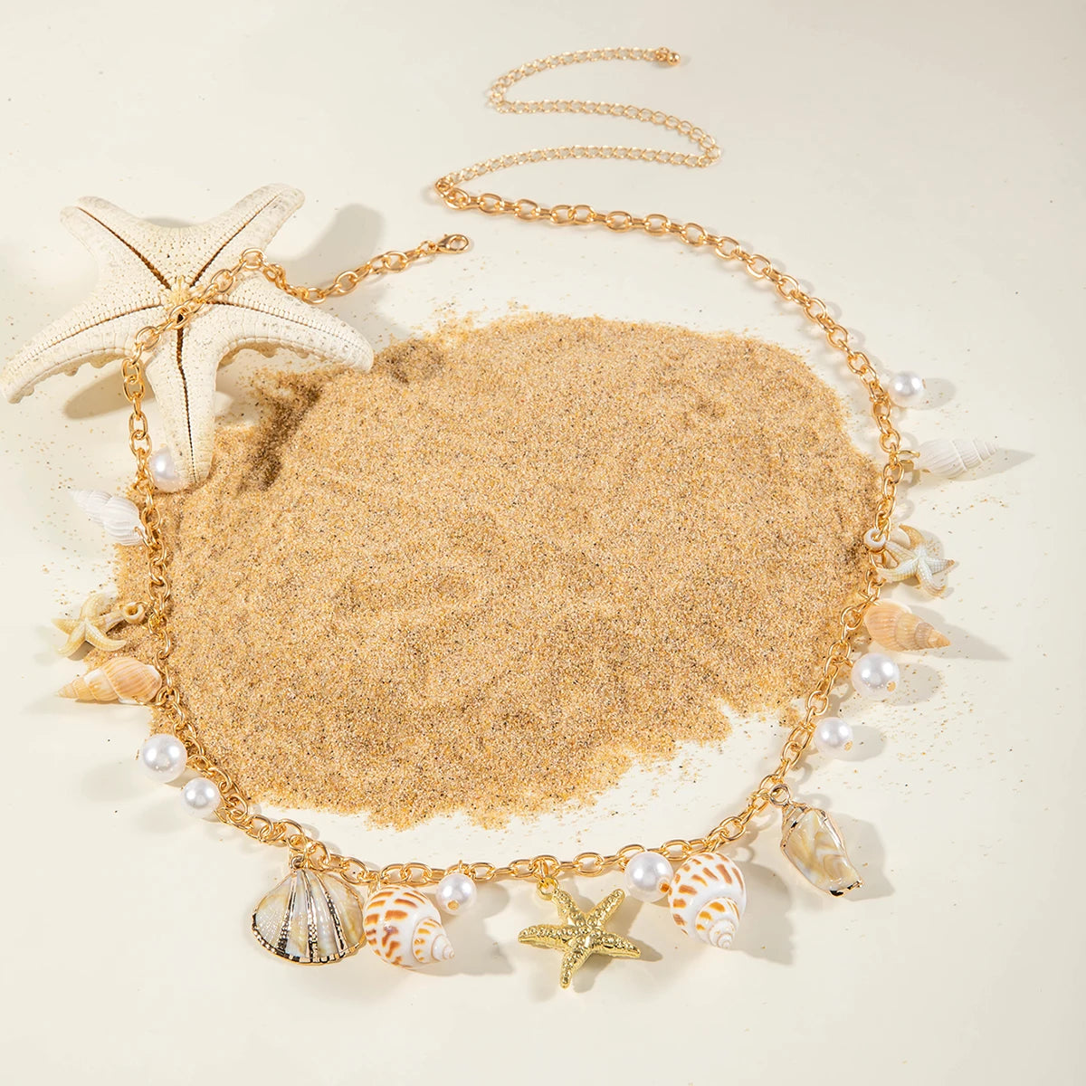 Bohemian Sea Star Shell Waist Chain for Beach Style - Smarsty