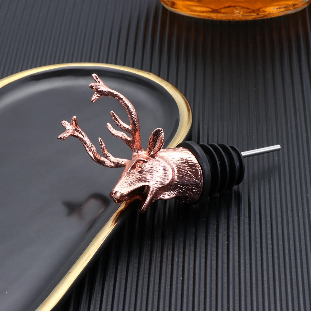 Deer Head Wine Pourer Stopper for Easy Aeration - Smarsty