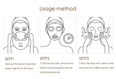 20 Piece Hyaluronic Acid Collagen Face Masks for Hydration - Smarsty