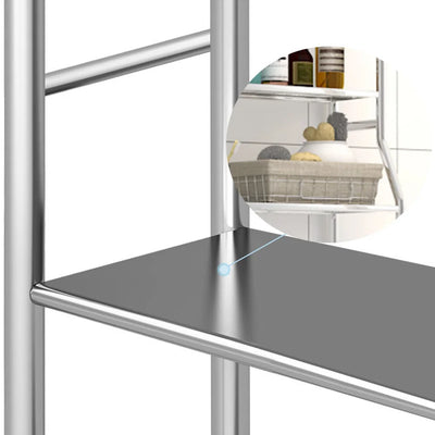 Over Toilet Storage Shelf,2/3-Tier Freestanding Over The Toilet Storage,Metal Bathroom Shelves with Paper Holder and Removable - Smarsty