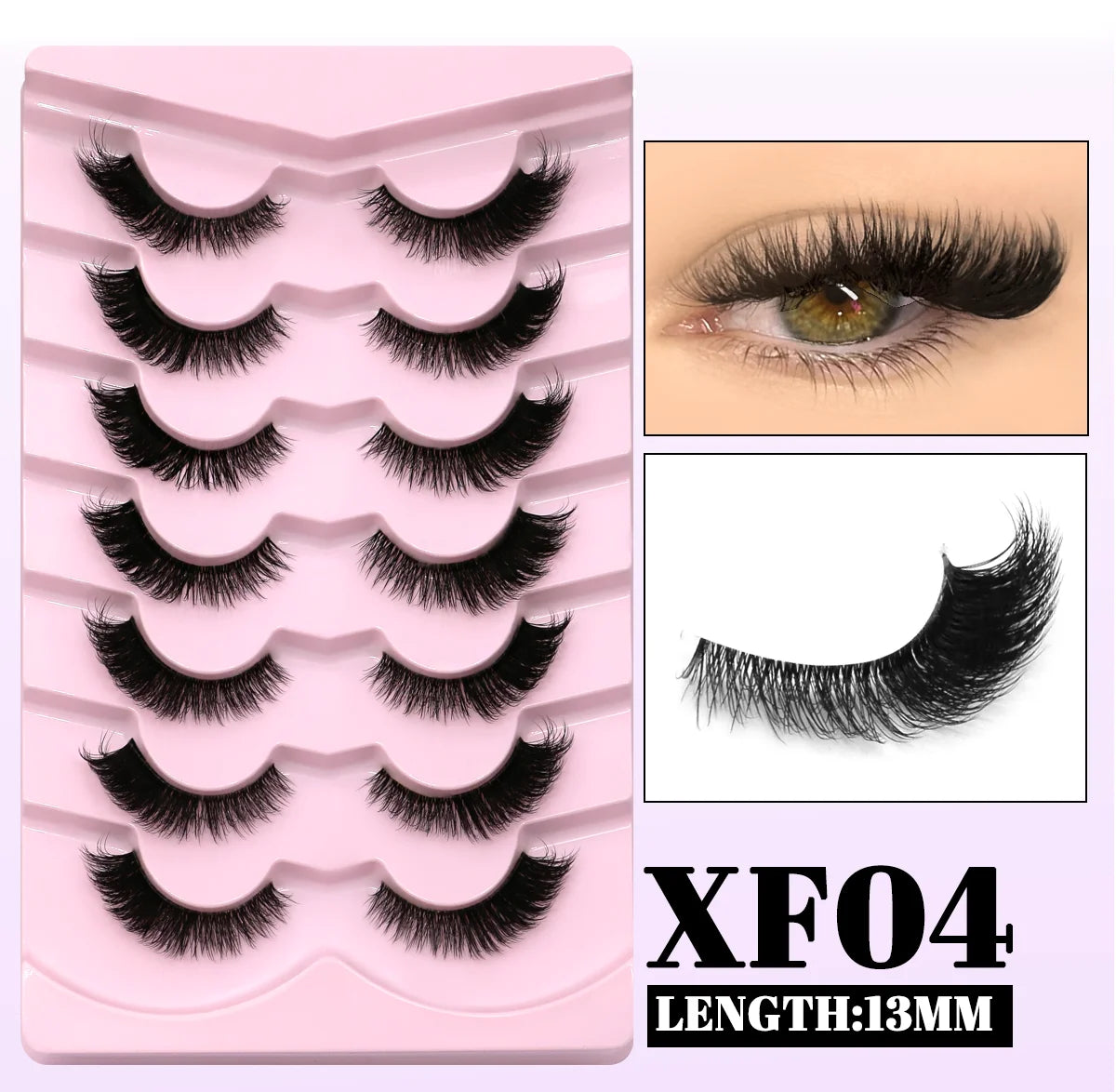 GROINNEYA Winged Cat Eye Faux Mink Lashes - Smarsty