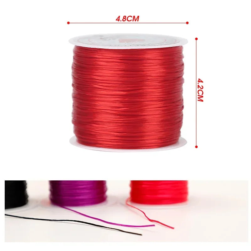 Strong Elastic Beading Cord 1mm 10m Durable Stretch - Smarsty