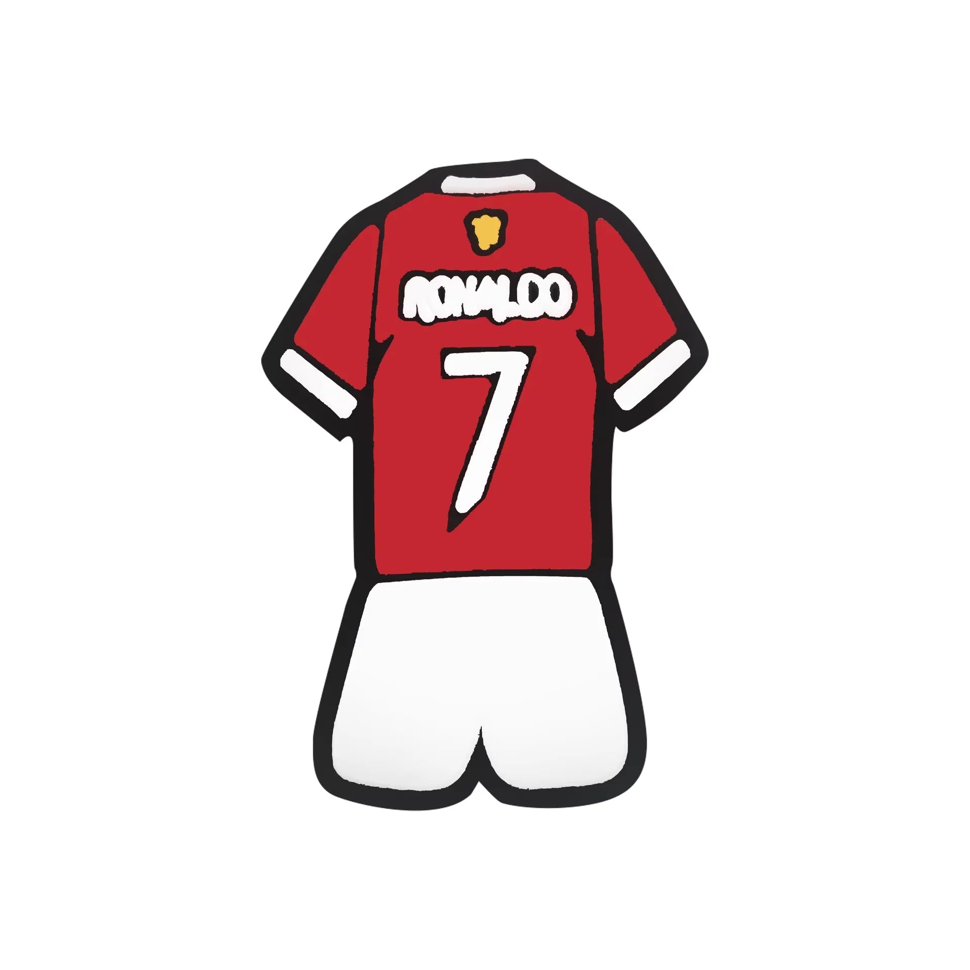 18pcs/set Soccer star Critiano Ronaldo Series for Cartoon Shoe Charms Decoration Accessories for Classic Clog Kids Gifts