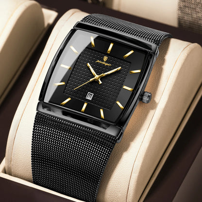Men's Waterproof Quartz Watch with Luminous Date Feature - Smarsty